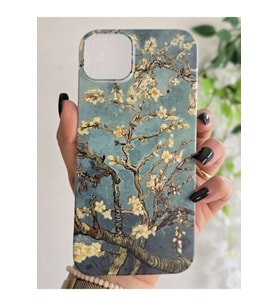 Iphone 14 PLUS / 15 PLUS Uyumlu Sarmaşık Desenli Şeffaf Telefon Kılıfı
