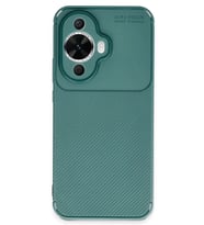 Nova 12S Kılıf Auto Focus Karbon Kapak - Koyu Yeşil