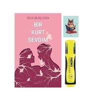 Bir Kürt Sevdim Romanı - Dilek Bilgiç Esen 9786257099301 -  Sarı Fosforlu Kalem - Not Defterli Seti (Renksiz)