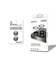 Apple iPhone 17 Uyumlu Zore CL-12 Premium Safir Parmak İzi Bırakmayan Anti-Reflective Kamera Lens Koruyucu (Gümüş)