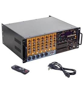 Ayt Magicvoice Mv-1213 6 Kanal 100W Rms Max 800W Trafolu Anfi Bluetooth Usb Okul Cami Konferans Salonu Stüdyo Tipi Amfi