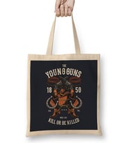 The Young Guns Cowboy Hat Boots Bez Çanta Uzun Saplı