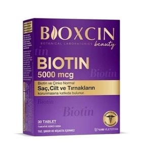 Bioxcin Biotin 5000 mcg Takviye Edici Gıda 30 Tablet