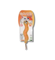 ColasFelis Mini Worm Matatabili El Yapımı Kedi Oyuncağı 16 x 3 cm (Sarı)