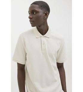 Jack & Jones JJEAUSTIN Erkek Kısa Kollu Polo Yaka Tişört (Taş)