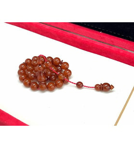 KAHVERENGİ KÜRE MODEL  ZAR TESBİH 