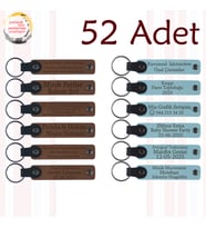 A Kahve & Gök Mavi, Yılbaşı Partisi Katılımcılarına Hediye, 52’li Set, Kişiselleştirilebilir Hatıra