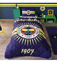 Taç Lisanslı Tek Kişilik Kişilik Fenerbahçe Uyku Seti (1 Adet Yastık Hediyeli)