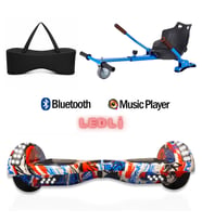Citymate Elektrikli Kaykay Akıllı Denge Hoverboard + HoverKart + Çanta FULL LEDLİ EXTREM PAKET D09