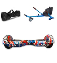 Citymate Elektrikli Kaykay Akıllı Denge Hoverboard + HoverKart + Çanta FULL LEDLİ EXTREM PAKET D09