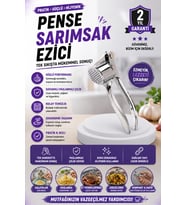 Paslanmaz Çelik Sarımsak Ezici Kaymaz Saplı Güçlü Presleme