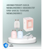 Northcity 200 ml Tavşan Kulaklı Ultrasonik Hava Nemlendirici ve Gece Lambası - Sessiz Nemlendirme ve Aroma Difüzör