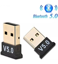 STORE Bluetooth 5.0 USB Adaptör, Mini Dongle Bluetooth Alıcı, PC Laptop Notebook İçin Kablosuz Bluetooth Çevirici, Windows 10/11 Tak Çalıştır USB Bluetooth Dongle