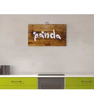 BK Home Panda Tasarımlı Ahşap Palet Tablo