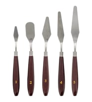 Resim Spatula Seti, Metal Spatula 5'li (Painting Knife)