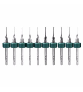 Pcb Matkap Ucu 0.6 mm Tungsten Mikro Karbür 10'lu 18 Shank Spiral Flüt