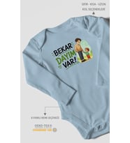 Bekar Dayım Var Uzun Kollu Bebek Body %100 Pamuk