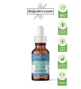 Lekeli Ciltler İçin Aydınlatıcı Yüz Serumu Niacinamide 5% + Alpha Arbutin 2% Hyaluronic Acid 30 ml