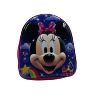 Kabartmalı Minnie Mouse Kız Çocuk Kreş- Anaokulu Sırt Çantası (Mor)