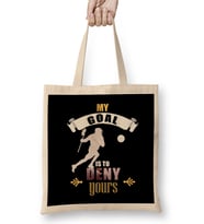 My Goal Is To Deny Yours Lacrosse Goalie LAX Bez Çanta Uzun Saplı
