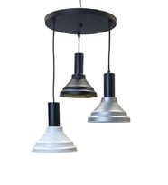 Rsylight Vina Retro Metal Dekoratif 3 lü Modern Rustik Sarkıt Avize çap:30 cm