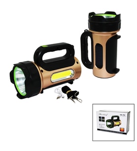 Lunaev 10 W - Solar - USB Şarjlı 2IN1 El Feneri Renkli Fonksiyonel Smd LED