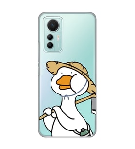 Xiaomi Mi 12 Lite Uyumlu Ördek Desenli Şeffaf Telefon Kılıfı