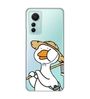 Xiaomi Mi 12 Lite Uyumlu Ördek Desenli Şeffaf Telefon Kılıfı