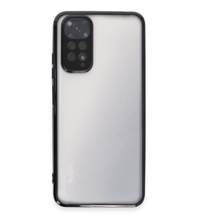 Xiaomi Redmi Note 11 Uyumlu Kılıf Lensli Silikon - Siyah