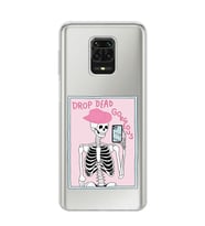 Redmi Note 9 Pro / 9s Uyumlu İskelet Selfie Tasarımlı Şeffaf Telefon Kılıfı