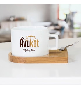 Kişiye Özel Avukata Hediye Çay Fincanı