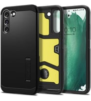 Spigen Galaxy S22 Plus 5G ile Uyumlu Kılıf Tough Armor Military Grade Black (Siyah)