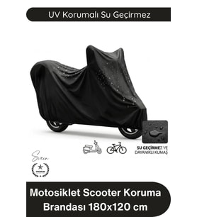 #Branda Motosiklet Scooter Koruma Brandası UV Korumalı Su Geçirmez Toz Önleyici Dış Mekan Dayanıklı