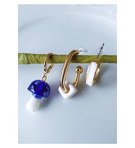 Murano Küpe 3lü Set