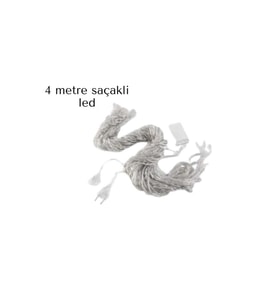 Saçaklı 4 Metre Perde Led
