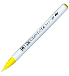 Zig Clean Color Real Brush Fırça Uçlu Marker Kalem 051 Lemon Yellow 