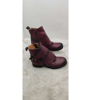 ÇİĞDEM GERÇEK DERİ BORDO KADIN BOT (B2B) - BORDO - 40 - ST01188-BORDO-40