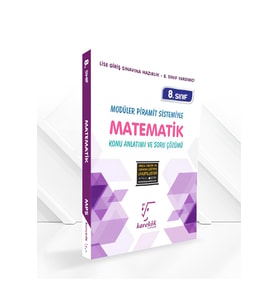 karakök yayınları Güncel Karekök Yayınları Güncel 8.Sınıf LGS Matematik Konu Anlatımlı Çözümlü Soru MPS (MODÜLLE (Çok Renkli)