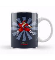 M Bison Retro Japanese Street Fighter Kupa Bardak Porselen