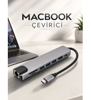 Çevirici Dönüştürücü Adaptör Macbook 3 In 1 Type-C To Hdmı USB 3.0
