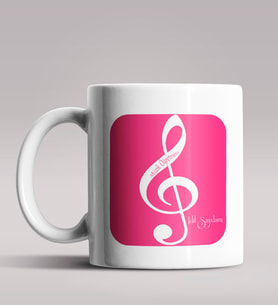 Kişiye Özel Müzik Öğretmeni Tasarımlı Beyaz Renk Kupa Bardak 6