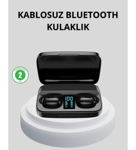TWS Bluetooth Kulaklık 1800mAh Şarj Kutulu Dijital Ekranlı