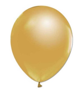 BALON METALİK DÜZ 10 İNC ALTIN PK:100-