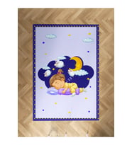 MEKTA HOME BEBEK VE ÇOCUK ODASI Uyuyan Çocuk Desenli Halı