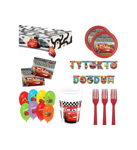 Mini Party Store Cars 8 Kişilik Parti Seti
