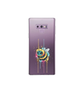 Samsung Galaxy Note 9 ile uyumlu Splash arı tasarımlı şeffaf silikon kılıf