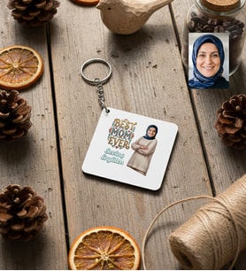 Kişiye Özel Karikatürlü Best Mom Ever Anneye Hediye Anahtarlık Anneler Günü Hediyesi