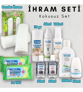 Bambu İhram ve Kokusuz Hac Umre Seti İhram ve Kişisel Bakım Ürünleri Hazır Set