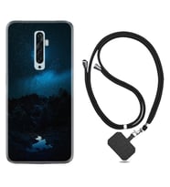 Oppo Reno 2Z 4 Lite 4 Pro 5 6 7 A31 Kılıf Boyun Askılı Silikon Gece 1633
