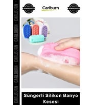 Özel Üretim Çift Taraflı Vücut Peeling Masaj Fırçası Yumuşak Lifli Süngerli Silikon Banyo Kesesi